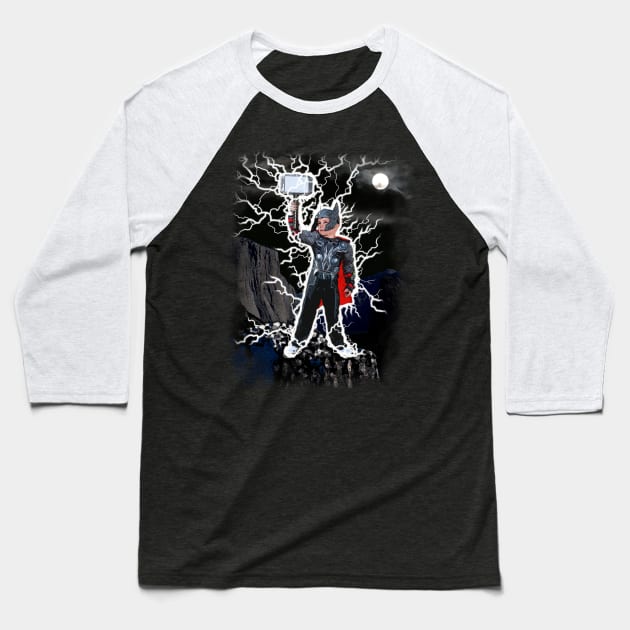 Thor Baseball T-Shirt by sapanaentertainment